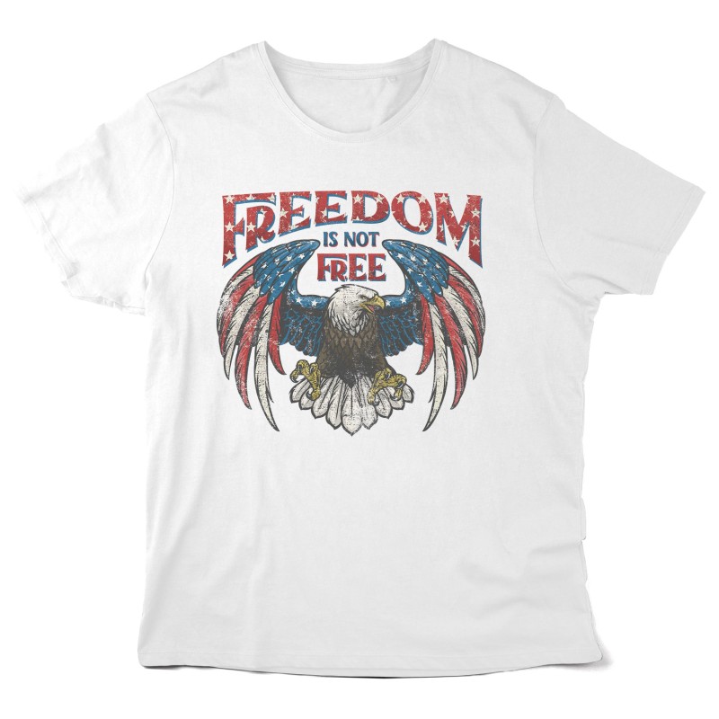 Aigle freedom T-Shirt imprimé - Rock vintage - illustration Aigle Freedom