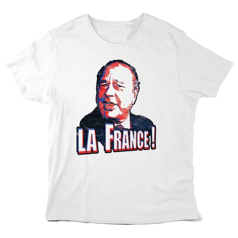 Aigle freedom T-Shirt imprimé - Célébrité - illustration Jacques Chirac la france