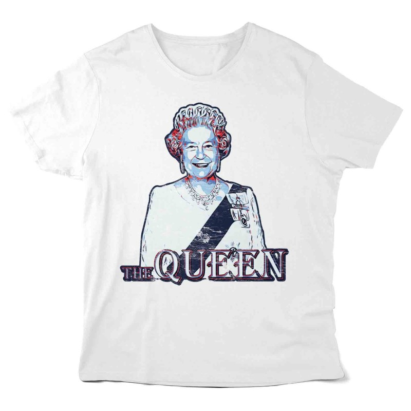T-Shirt imprimé - Célébrité reine d'Angleterre - illustration Queen elizabeth