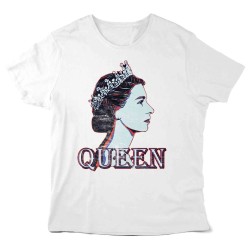 T-Shirt imprimé - Célébrité reine d'Angleterre - illustration Queen elizabeth