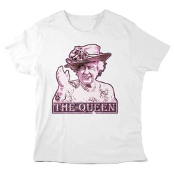 T-Shirt imprimé - Célébrité reine d'Angleterre - illustration Queen elizabeth
