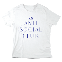 T-Shirt imprimé à message - cadeau - Anti social club