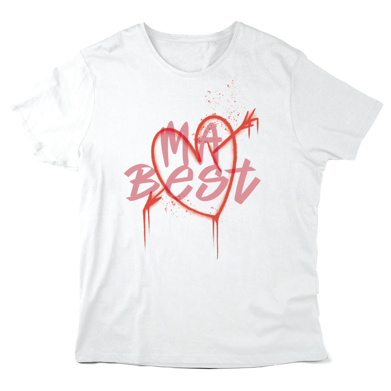 T-Shirt imprimé à message - Cadeau amitié - Ma best
