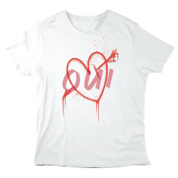 T-Shirt imprimé à message - Cadeau mariage - Oui