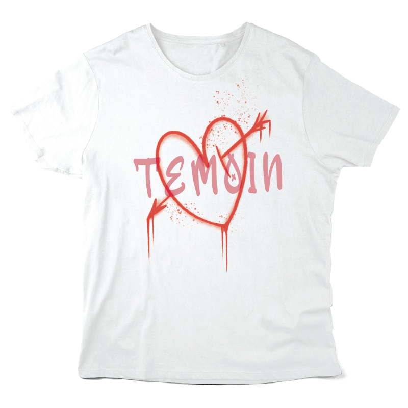 T-Shirt imprimé à message - Cadeau mariage - Témoin