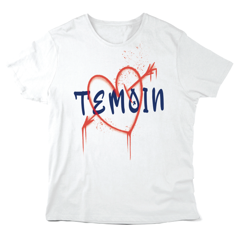 T-Shirt imprimé à message - Cadeau mariage - Témoin
