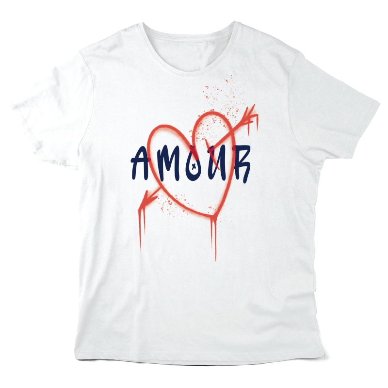 T-Shirt imprimé à message - Cadeau Saint Valentin - Amour