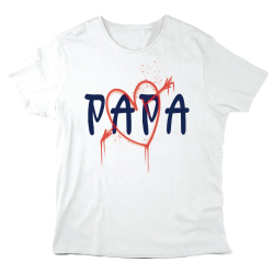 T-Shirt imprimé à message - Cadeau fête des pères - Papa