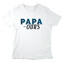 T-Shirt imprimé à message - Cadeau Fête des pères - Papa ours