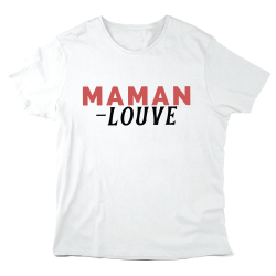 T-Shirt imprimé à message - Cadeau Fête des mères - Maman louve