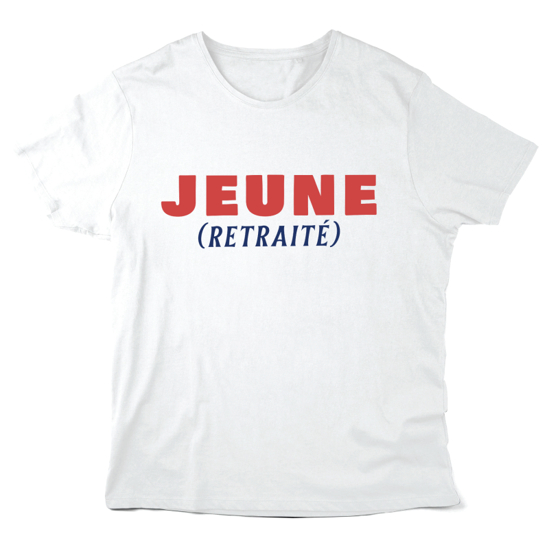 T-Shirt imprimé à message - Cadeau retraite - Jeune retraité