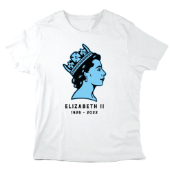 T-Shirt imprimé à message - Cadeau souvenir célébrité - Reine Elisabeth 2