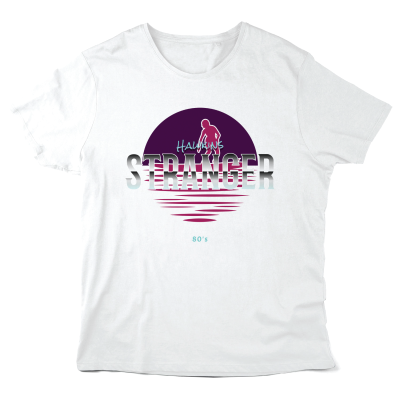 T-Shirt imprimé à message - Cadeau cinéma - Hawkins Stranger