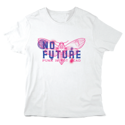 T-Shirt imprimé à message - Cadeau humour - Illustration papillon no future