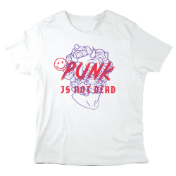 T-Shirt imprimé à message - Cadeau humour - Illustration Punk is not dead