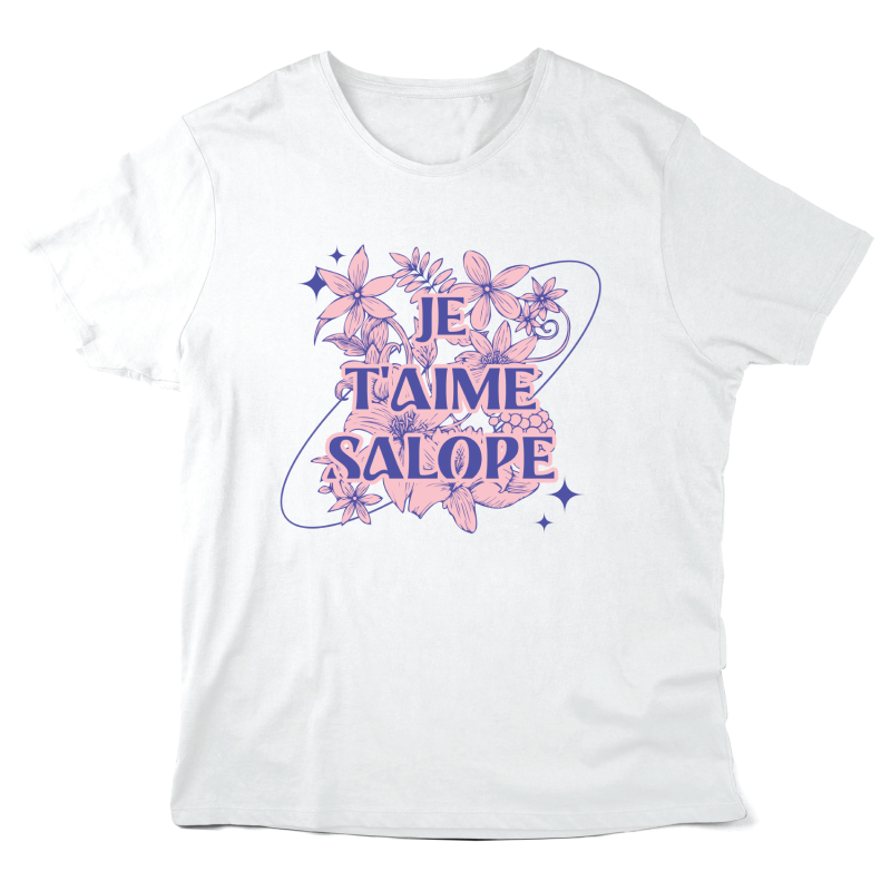 T-Shirt imprimé à message - Cadeau Saint Valentin - je t'aime salope