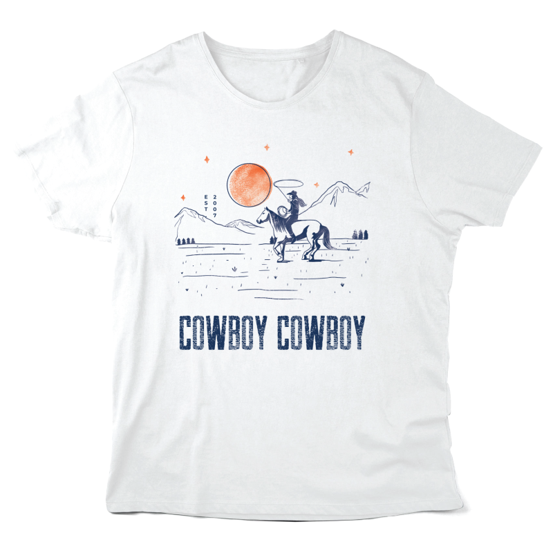 T-Shirt imprimé à message - Cadeau Illustration - Cowboy