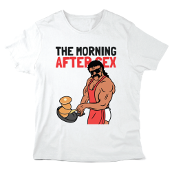 T-Shirt imprimé à message - illustration - The morning after sex