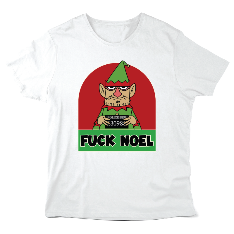 T-Shirt imprimé à message - Cadeau Noël - Fuck noël