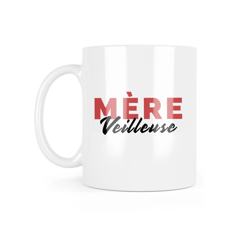 Mug céramique à message - Cadeau Fête des mères - Mère-veilleuse