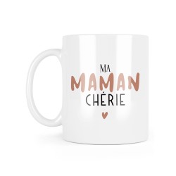 Mug céramique à message - Cadeau Fête des mères - Ma maman chérie