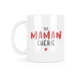 Mug céramique à message - Cadeau Fête des mères - Ma maman chérie