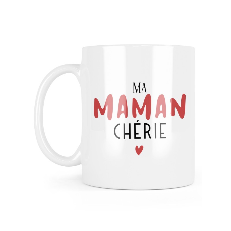 Mug céramique à message - Cadeau Fête des mères - Ma maman chérie