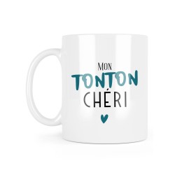 Mug céramique à message - Cadeau Famille - Mon tonton chéri