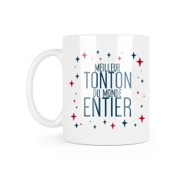 Mug céramique à message - Cadeau Famille - Meilleur tonton du monde entier