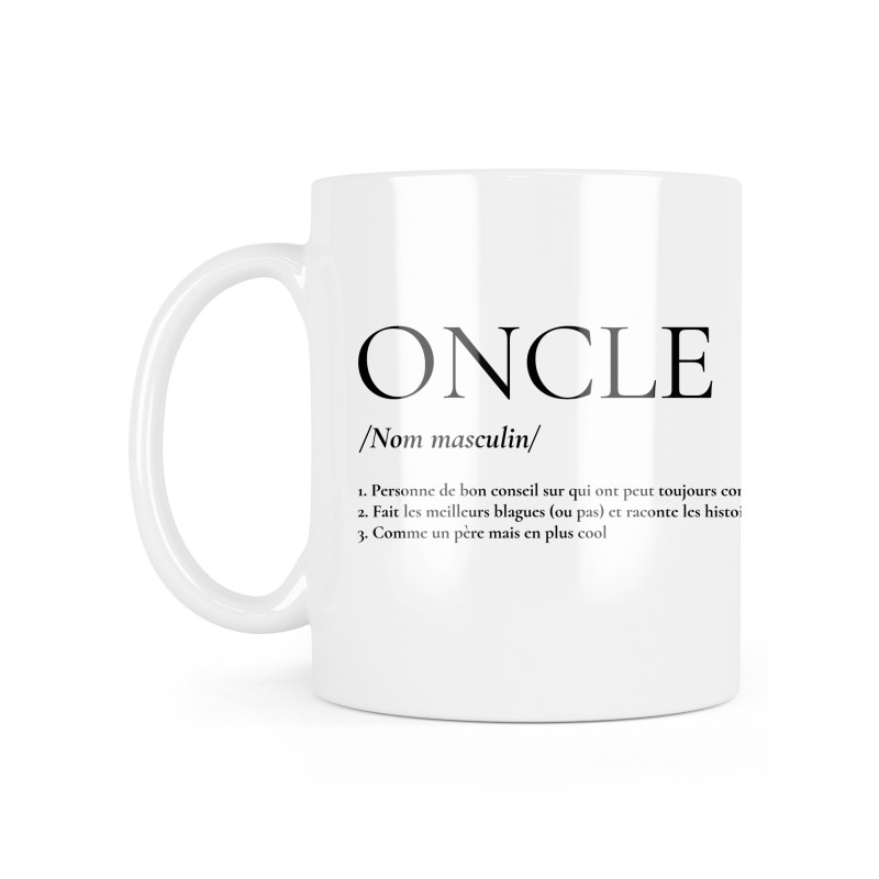 Mug céramique à message - Cadeau Famille - Oncle définition