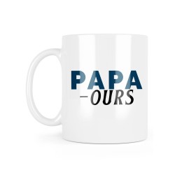 Mug céramique à message - Cadeau Fête des pères - Papa ours