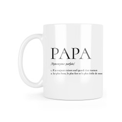 Mug céramique à message - Cadeau Fête des pères - Papa définition