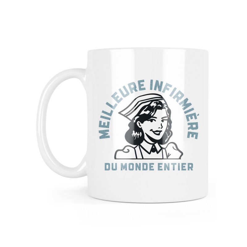 Mug céramique à message - Cadeau Soignant - Meilleure infirmière du monde