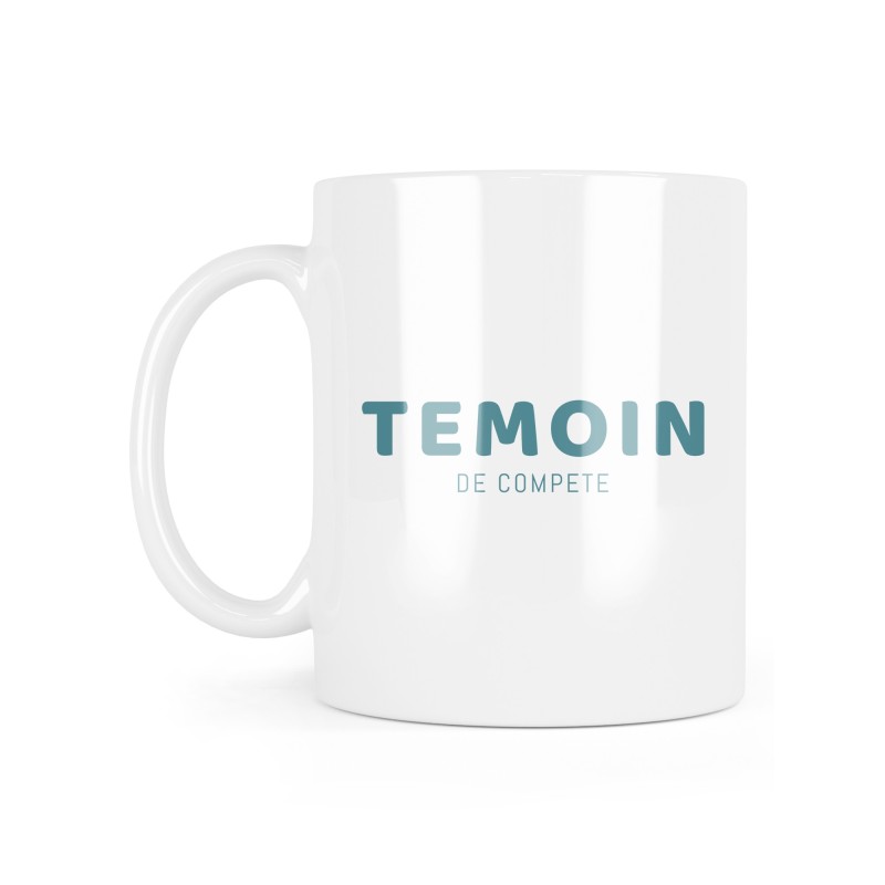Mug céramique à message - Cadeau Mariage - Témoin de compète