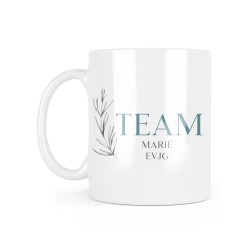 Mug céramique à message - Cadeau Mariage - Team marié EVJG