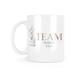 Mug céramique à message - Cadeau Mariage - Team mariée EVJF