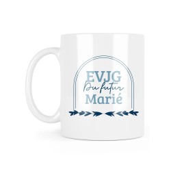 Mug céramique à message - Cadeau Mariage - EVJG du futur marié