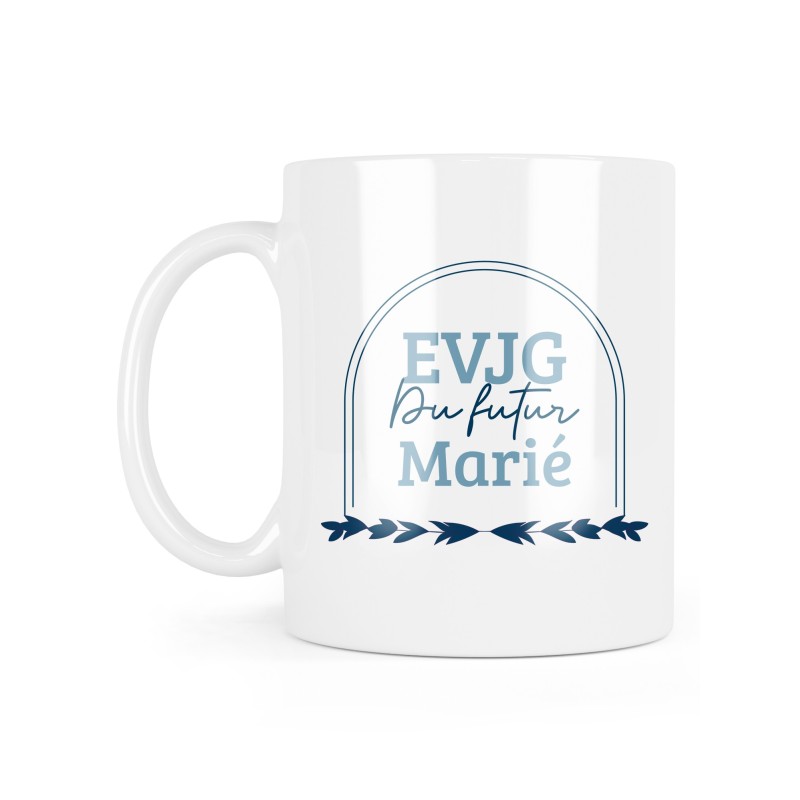 Mug céramique à message - Cadeau Mariage - EVJG du futur marié