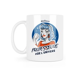Mug céramique à message - Cadeau fin année scolaire - Meilleure professeure de l'univers