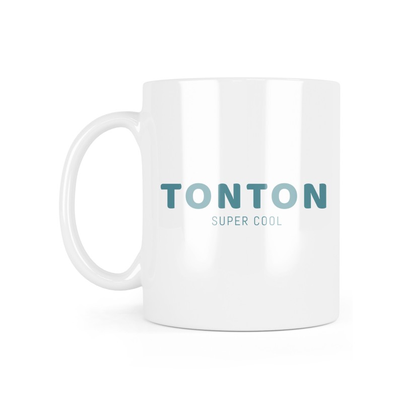 Mug céramique à message - Cadeau famille - Tonton super cool