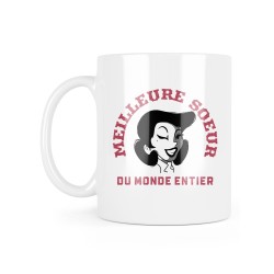 Mug céramique à message - Cadeau famille - Meilleure soeur du monde entier