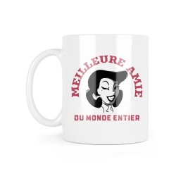 Mug céramique à message - Cadeau amitié - Meilleure amie du monde entier