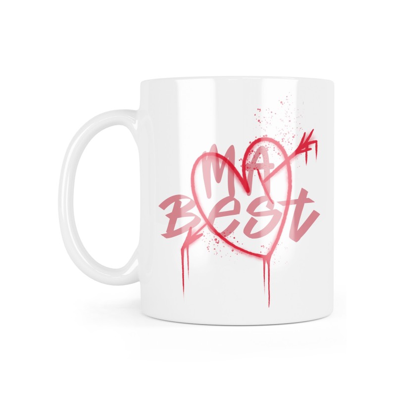 Mug céramique à message - Cadeau amitié - Ma best amie