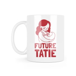 Mug céramique à message - Cadeau Annonce naissance - Future tatie