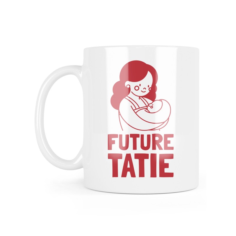 Mug céramique à message - Cadeau Annonce naissance - Future tatie