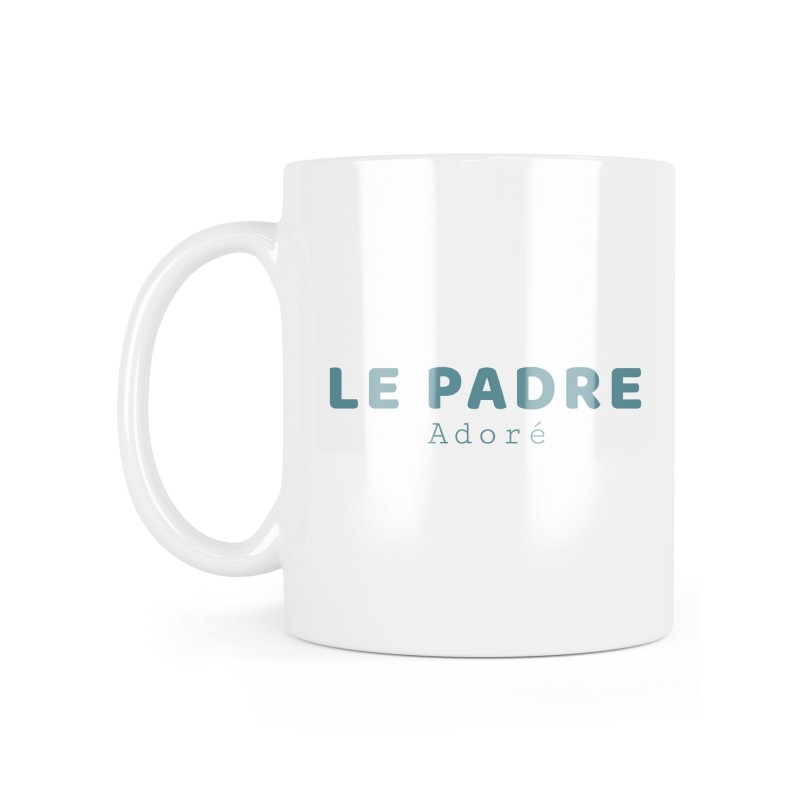 Mug céramique à message - Cadeau fête des pères - Le padre adoré