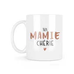 Mug céramique à message - Cadeau fête grands mères - Ma mamie chérie