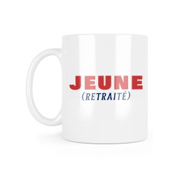 Mug céramique à message - Cadeau retraite - Jeune retraité