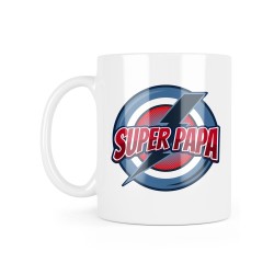 Mug céramique à message - Cadeau fête des pères - Super papa