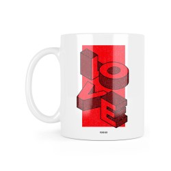 Mug céramique à message - Cadeau saint valentin - Love